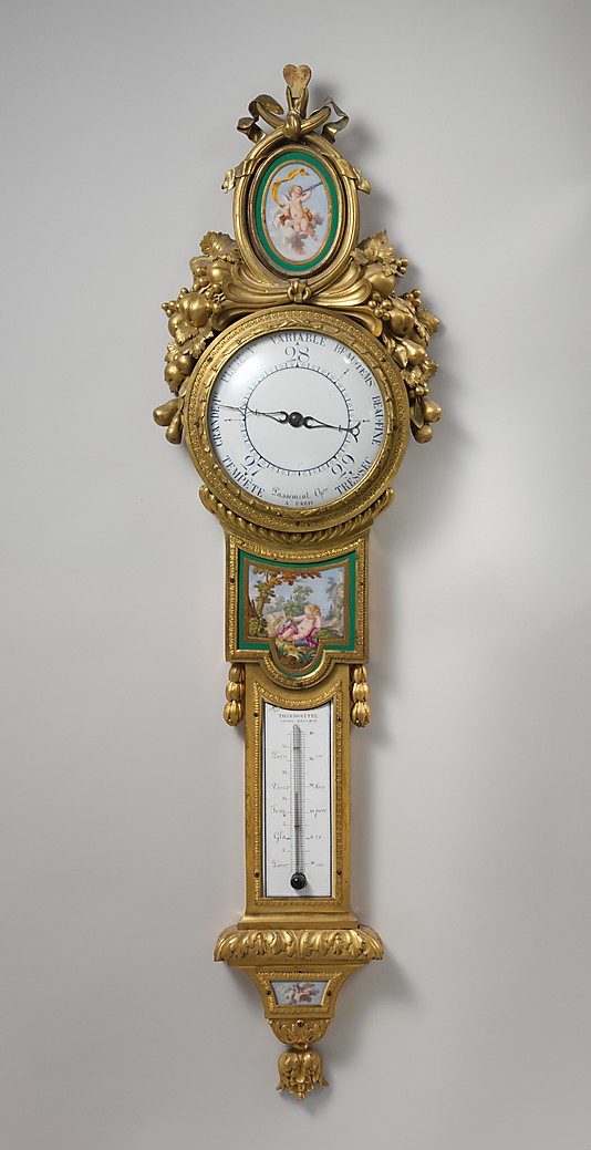 Sevres Clock and Barometer